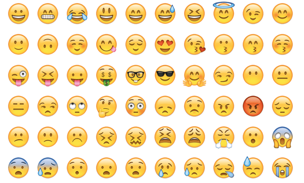 Select emojis expressions