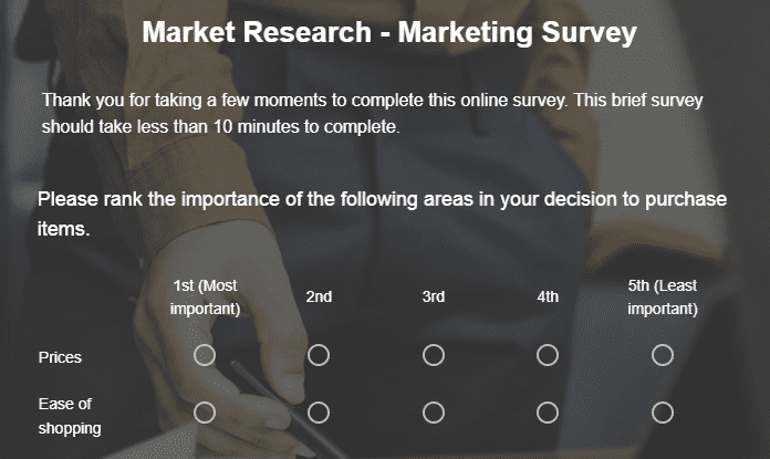 Market Research Survey