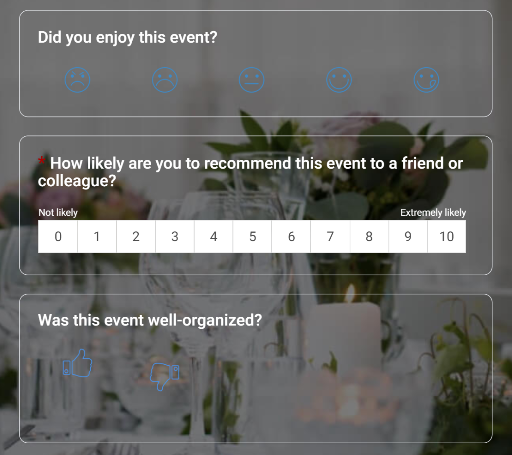 event NPS survey template