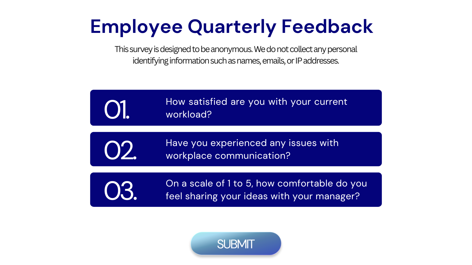How to create an anonymous survey
