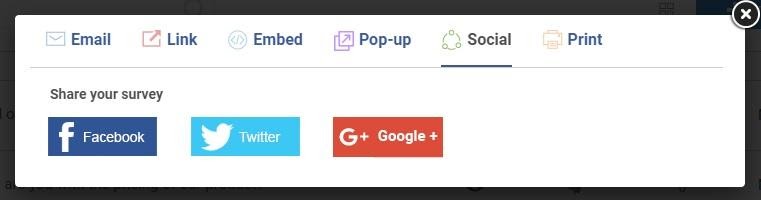 Share your survey on social media