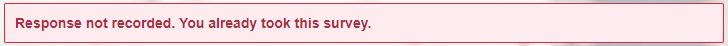 Survey Messages
