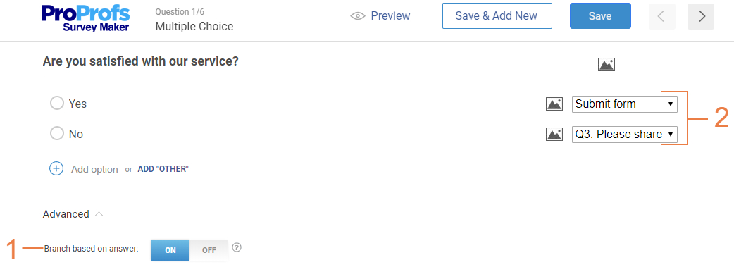 Make Use of Branching and Skip Logic - ProProfs