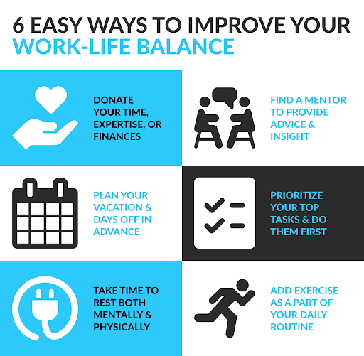 Ways to improve work life balance