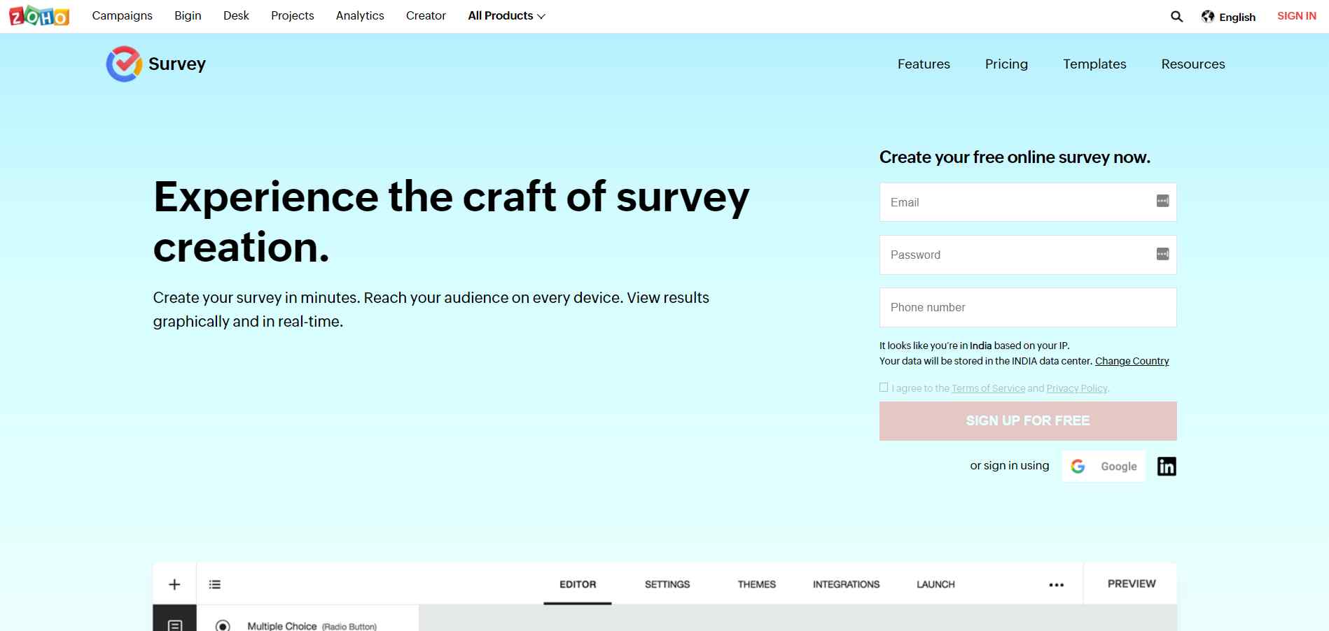 Zoho Survey