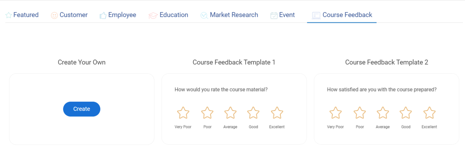 Course Feedback Survey Template