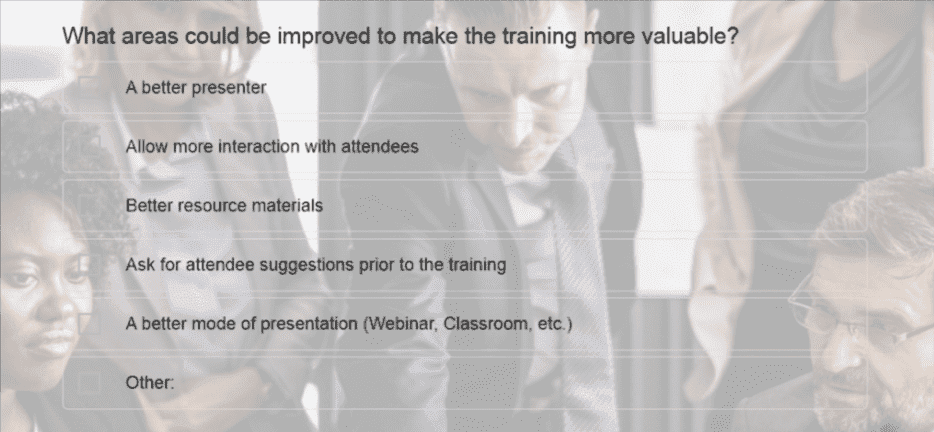 Employee Training Survey Template
