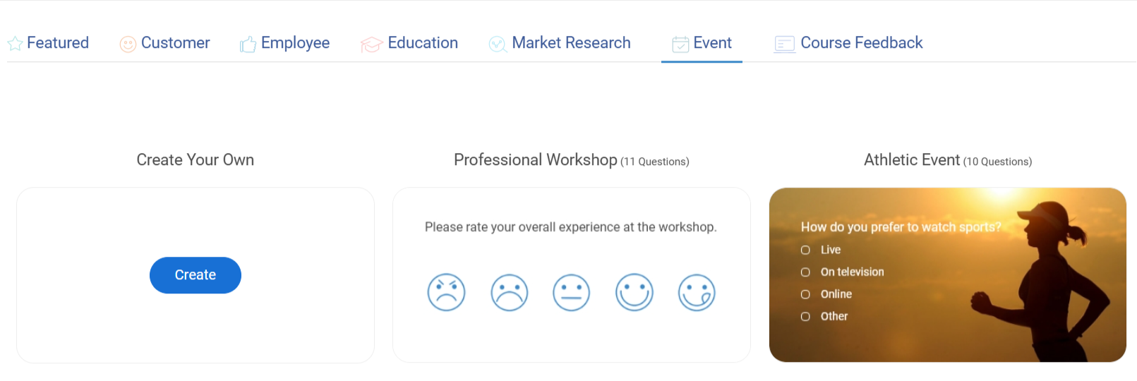Event Survey Templates