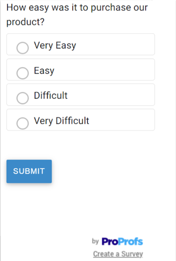 Post Purchase Survey