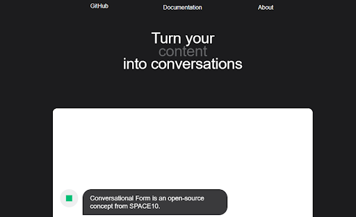 Conversational form