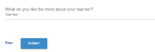 teachers survey for students