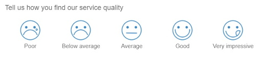 smiley rating scale