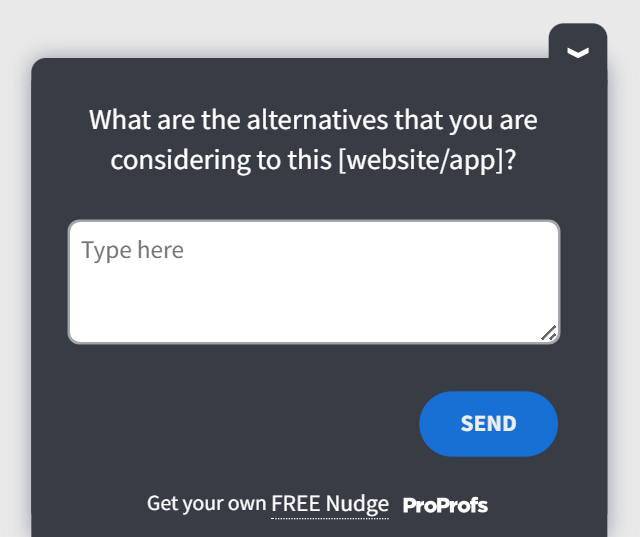 passive follow-up NPS survey template