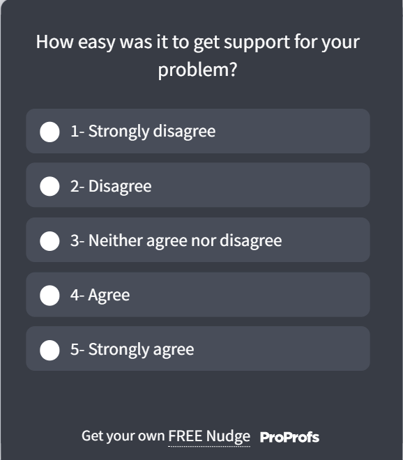 CES customer support template