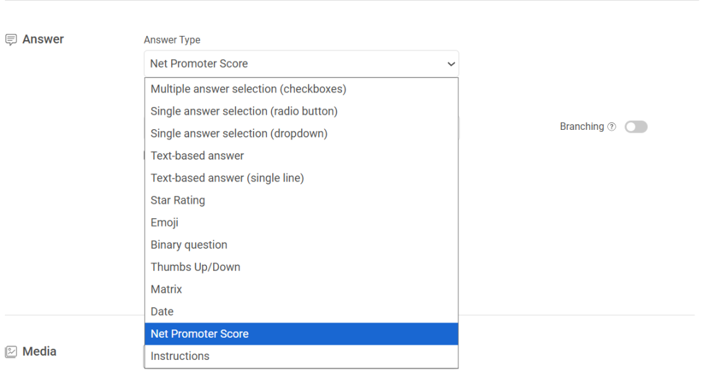 answer formats for your CES survey