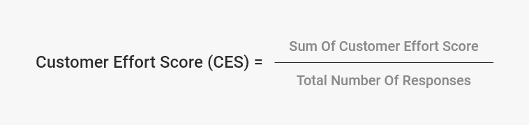 customer effort score calculation