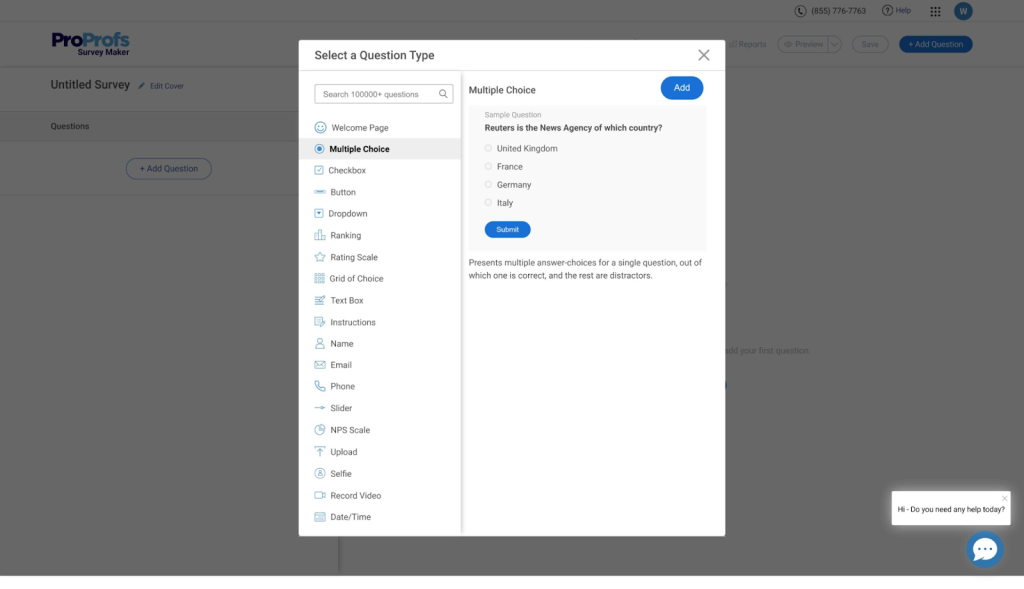 Multiple choice questions