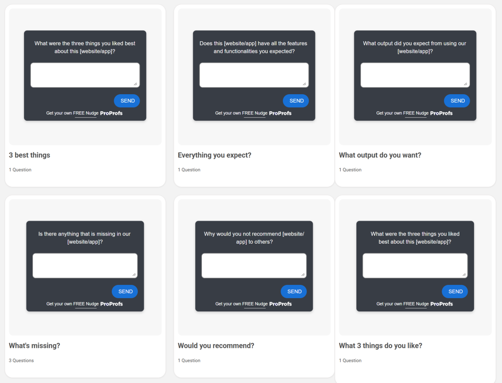 SaaS customer satisfaction feedback templates