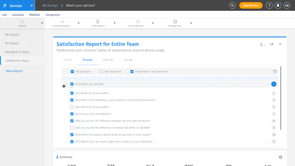 QuestionPro for online survey creation