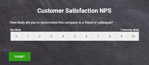 customer satisfaction nps survey template