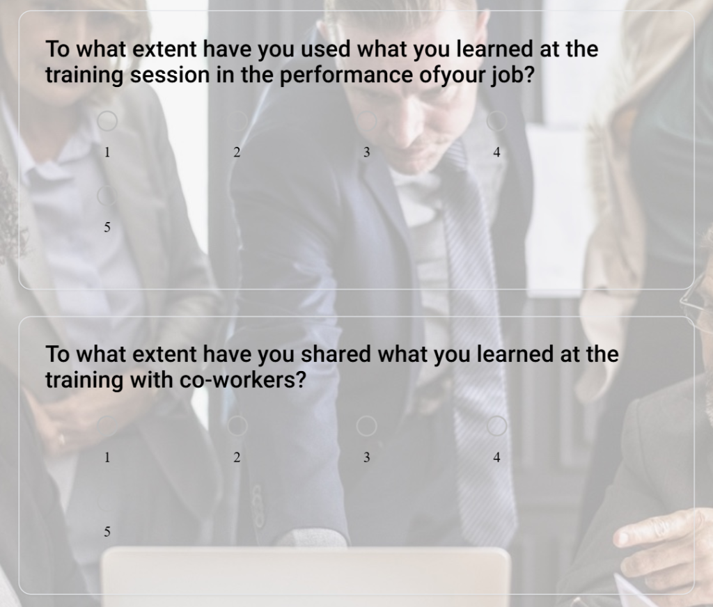 Survey template you can use to gauge learning outcomes of the course
