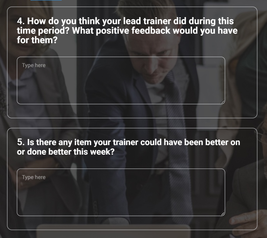 Survey template you can use to evaluate the course facilitator