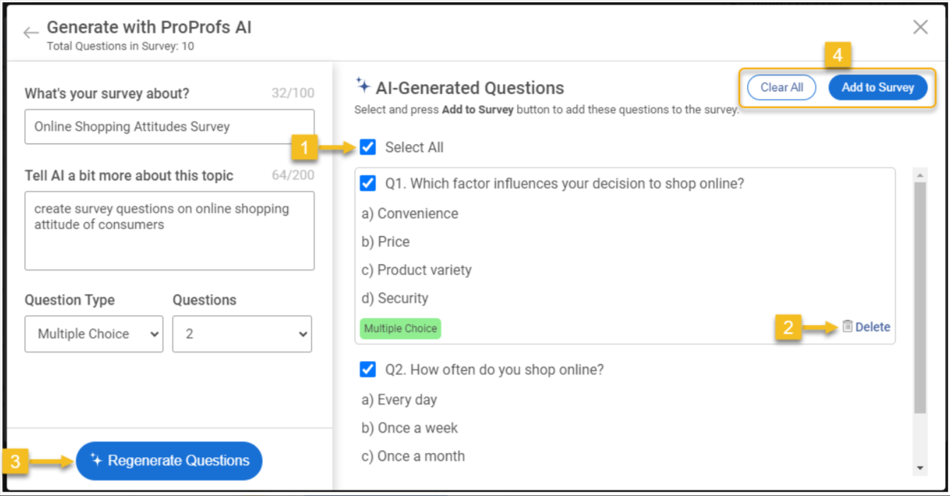 AI Survey Questions