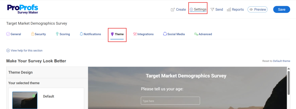 design your survey with your brand logo, colors, and fonts
