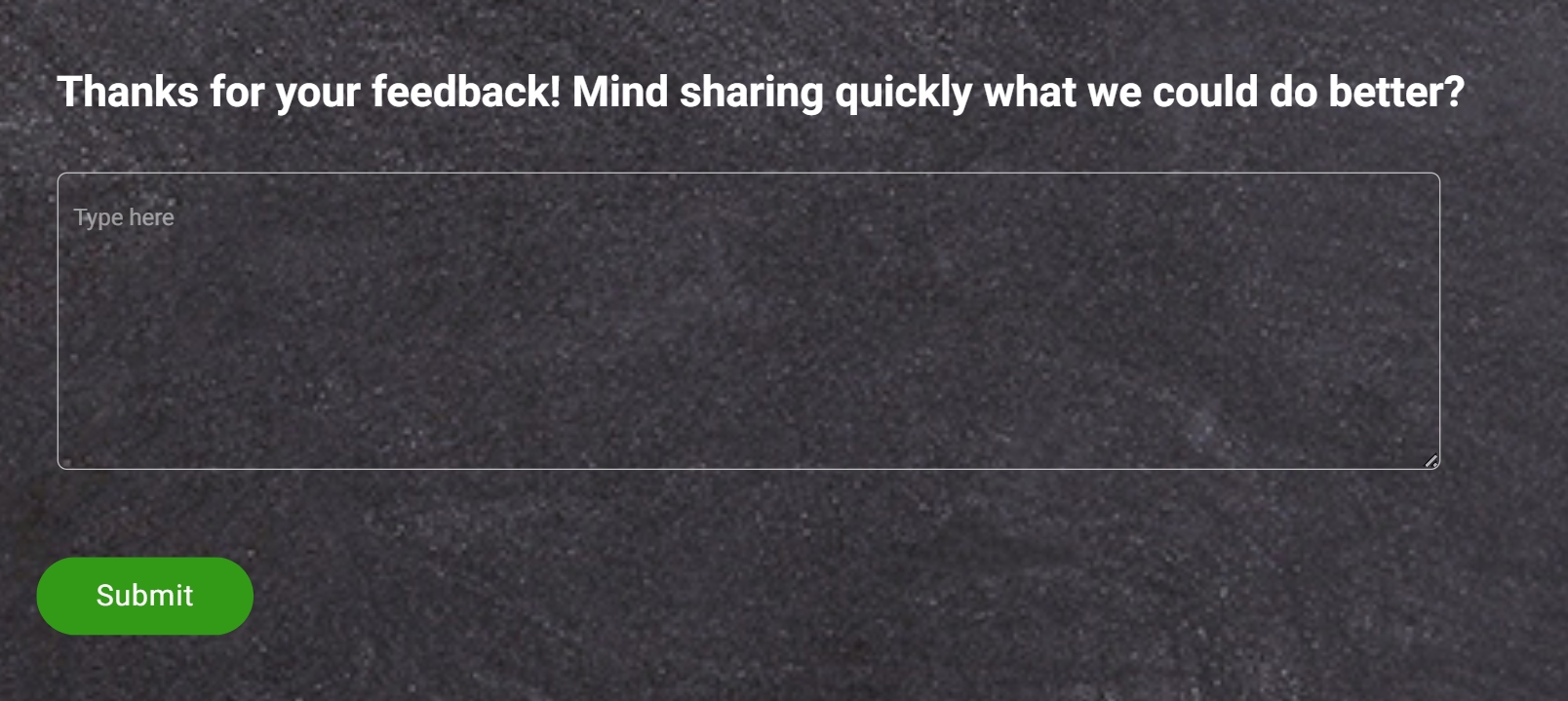 Followup Question - NPS Email