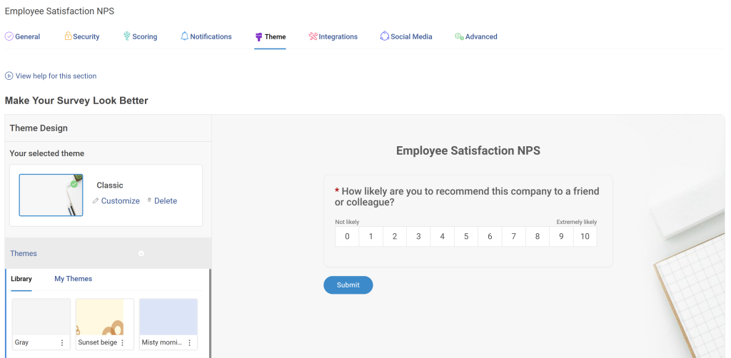 Brand and Preview Your Employee Engagement Survey on Mobile