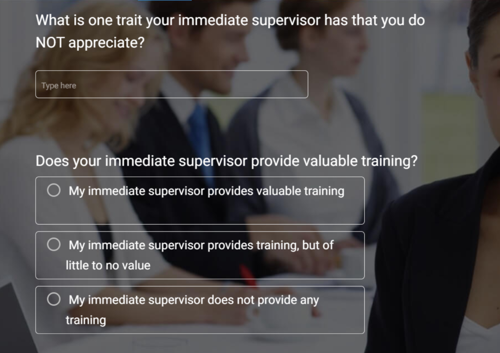 leadership/manager feedback template