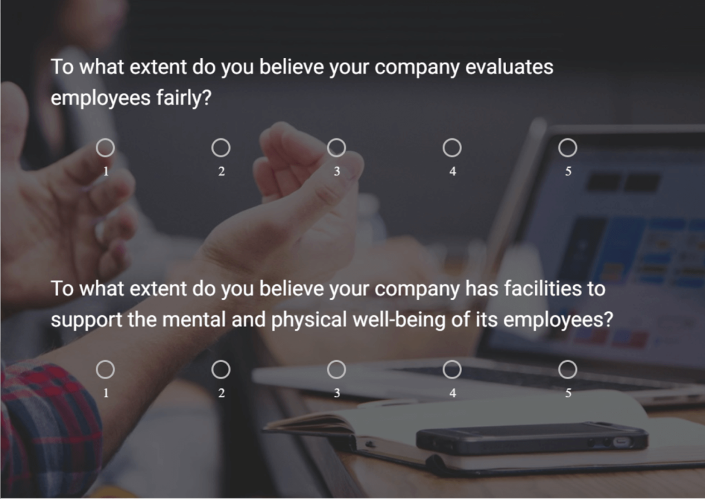 wellbeing employee survey template
