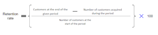 Retention rate formula