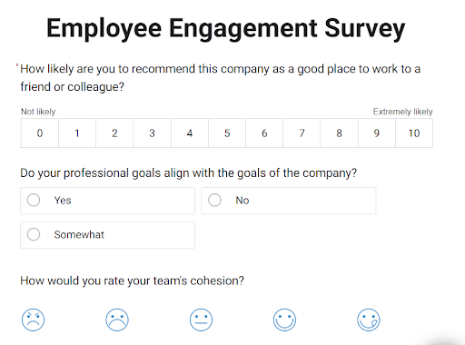 employee engagement survey
