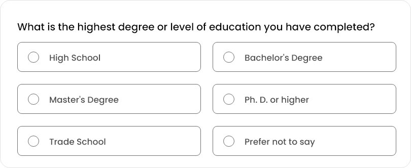 Collecting demographic data