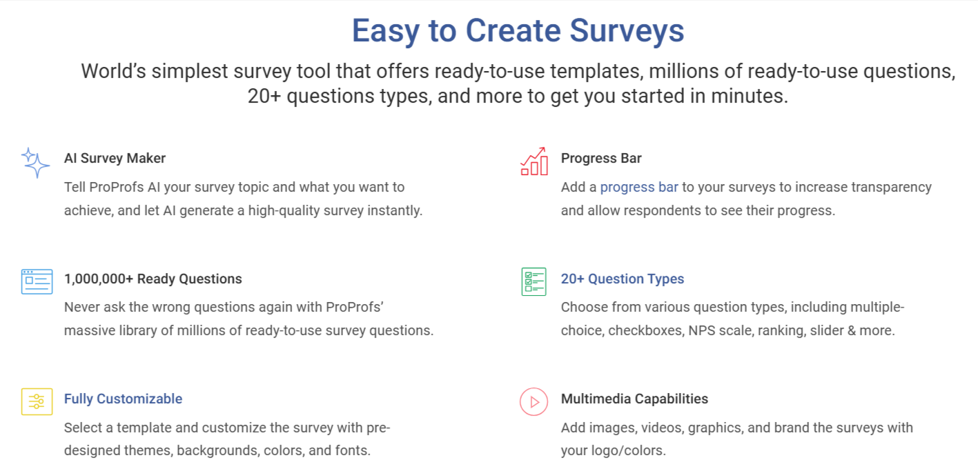 Survey Maker Features