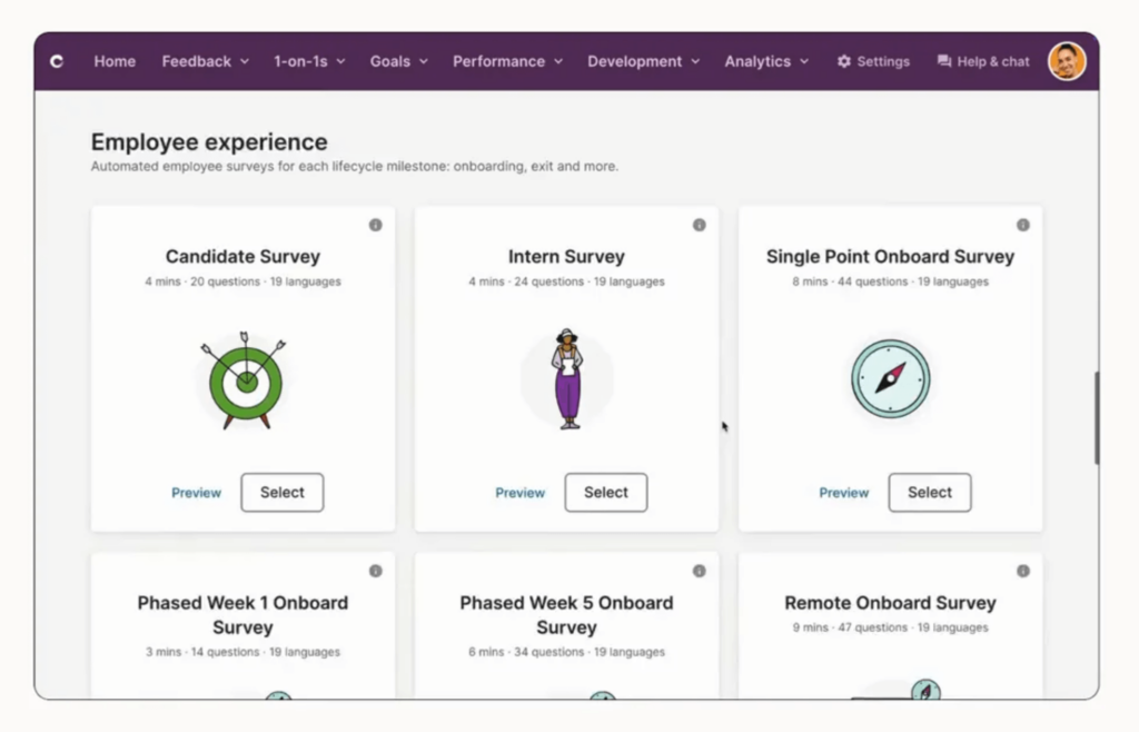 culture amp enterprise survey software