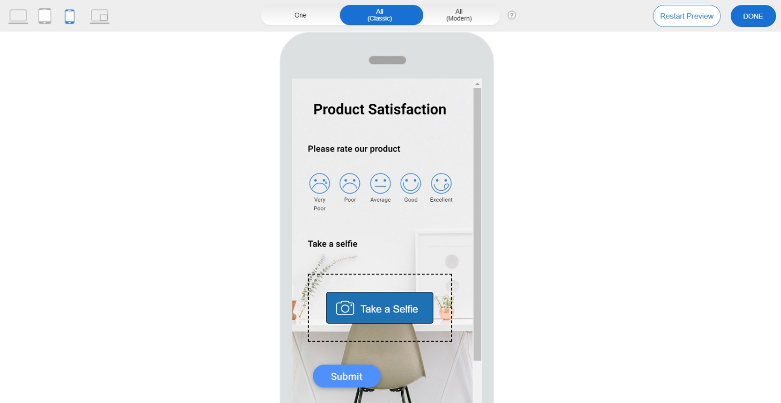 Product Satisfaction Mobile Survey Software