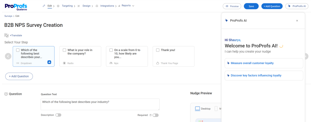 Qualaroo, a formstack alternative