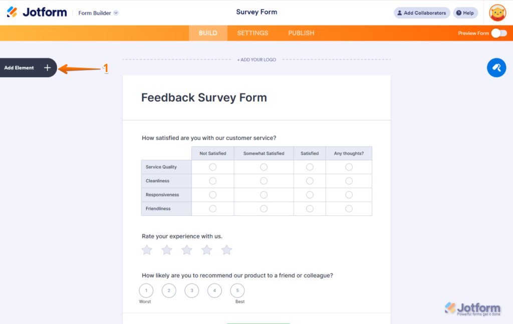 Jotform online form builder software