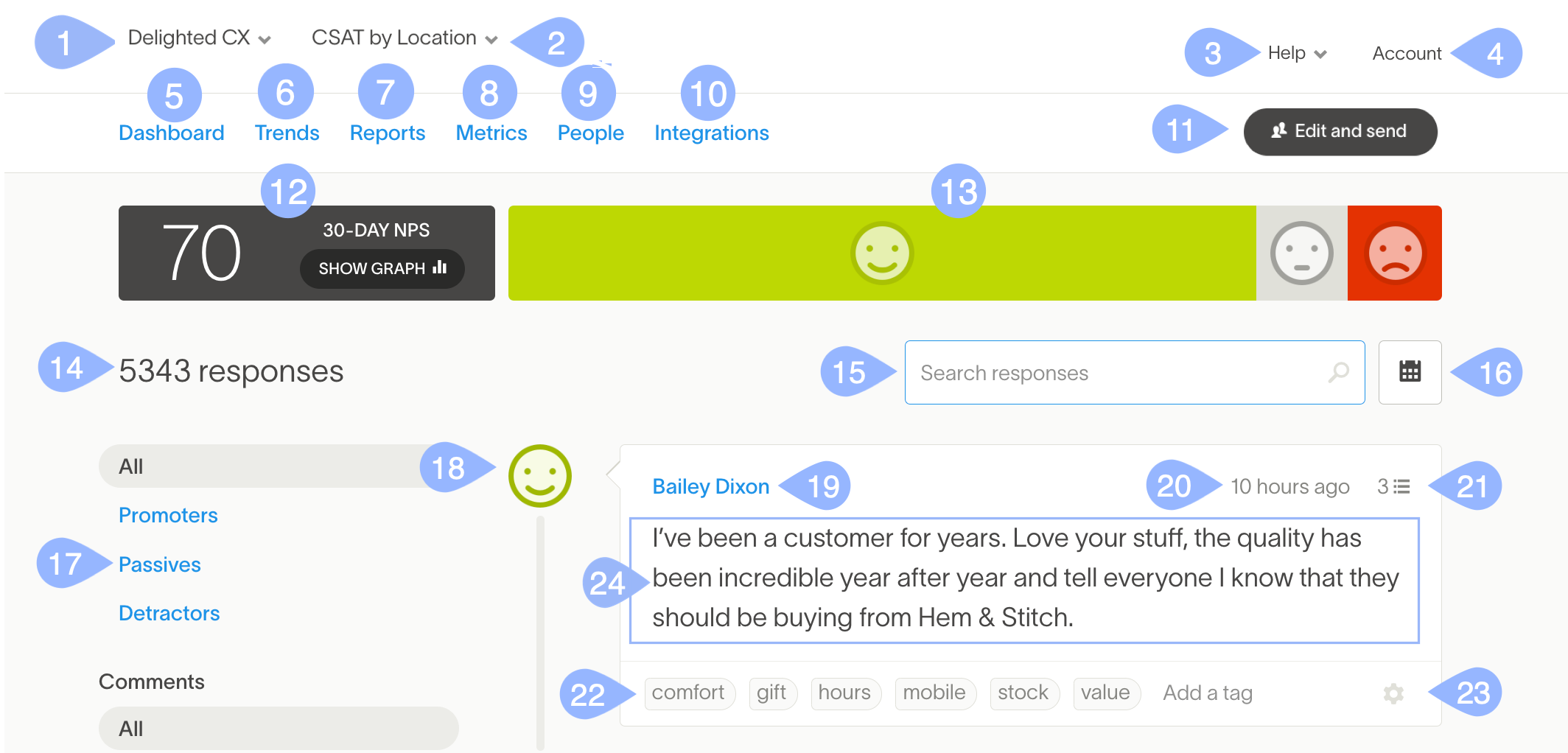 Delighted - email survey tools