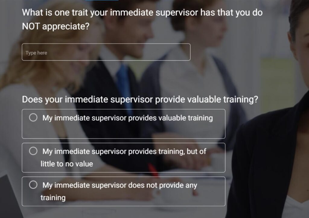 leadership survey template
