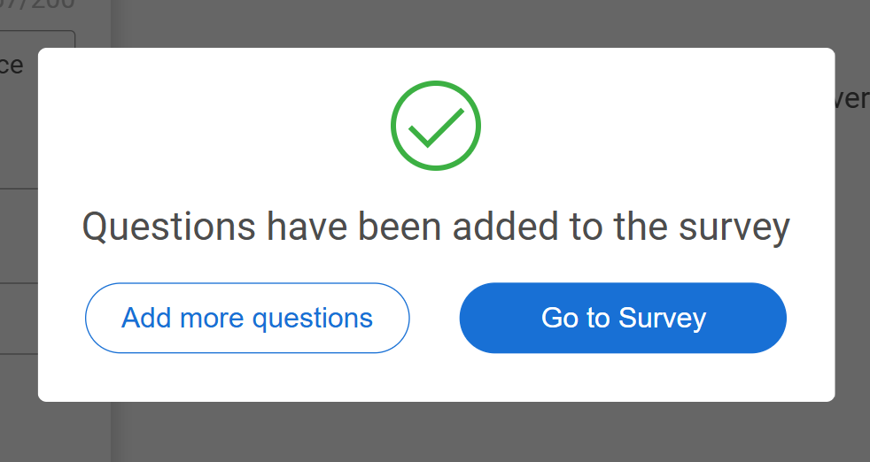 training survey question
