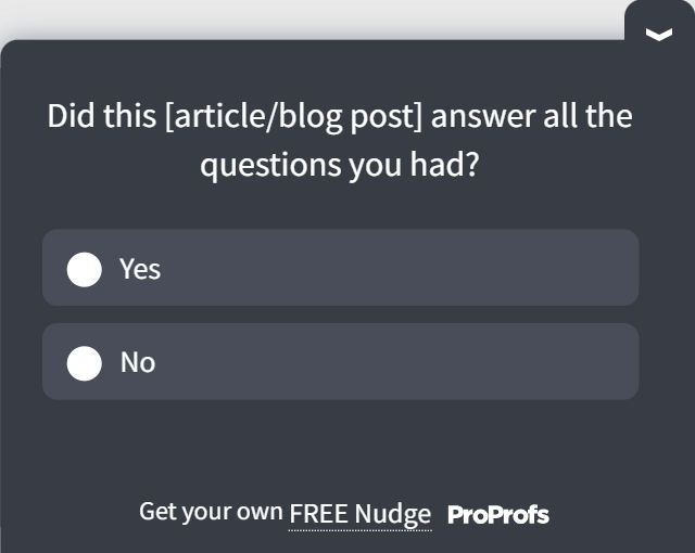 content improvement survey template