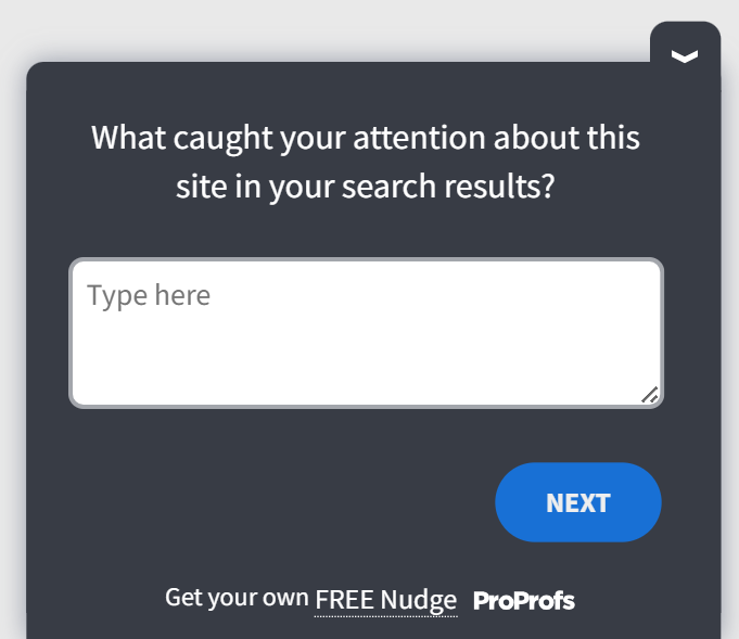 Awareness website survey template