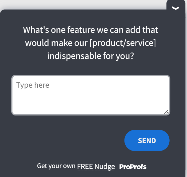 product feedback template