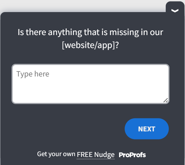 Website usability survey template