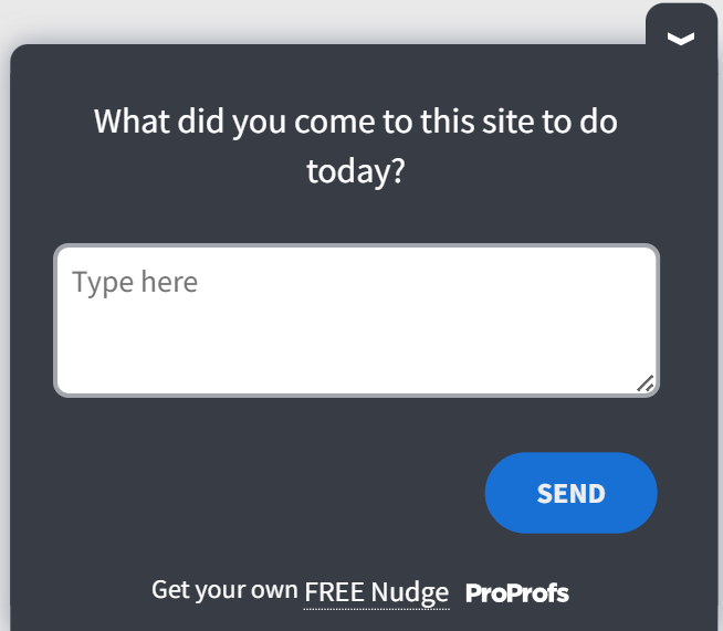 Awareness website survey question