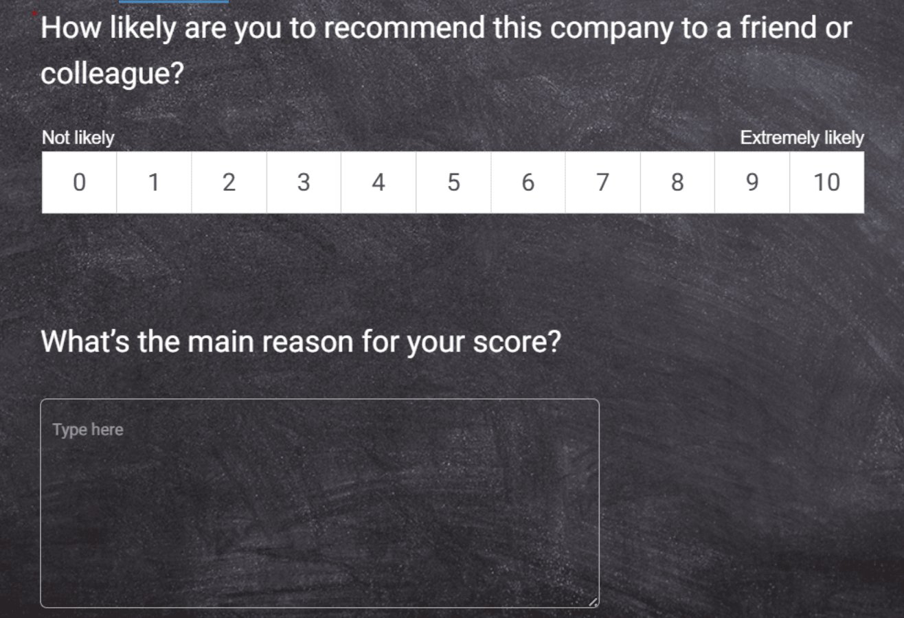 NPS survey