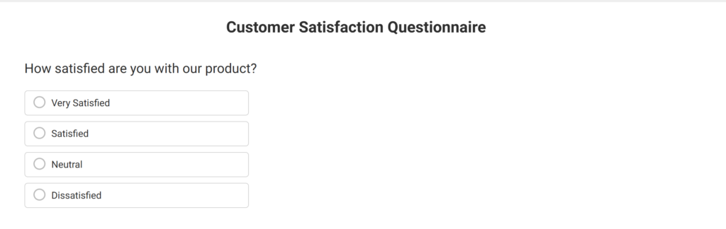 SM Customer satisfaction survey